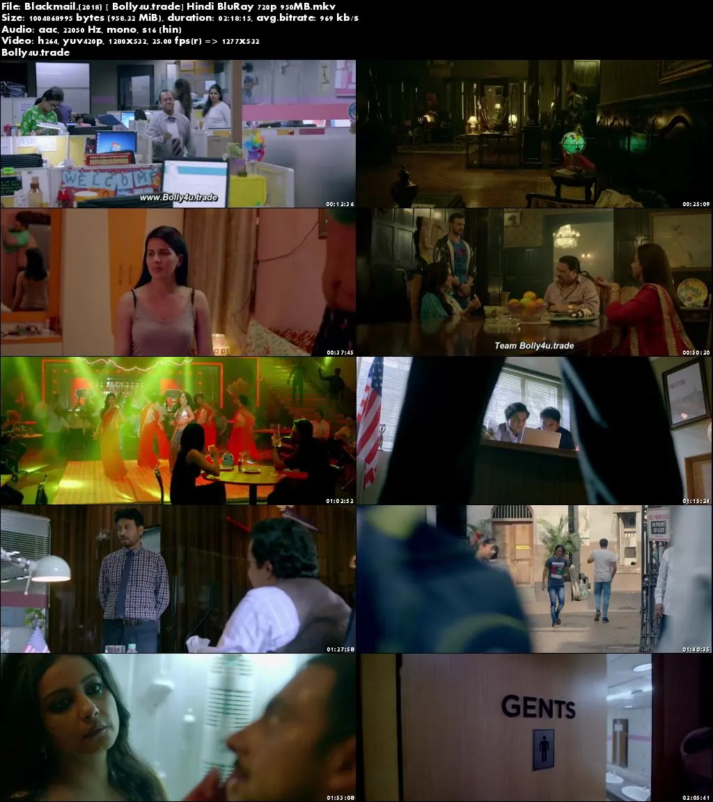 Blackmail 2018 BluRay 400Mb Full Hindi Movie Download 480p