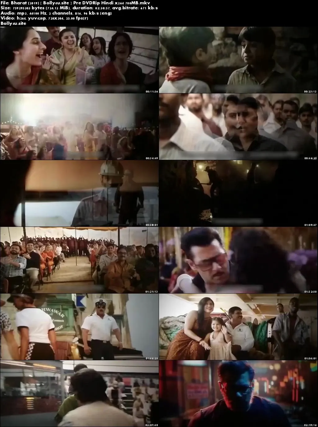 Bharat 2019 Pre DVDRip 700MB Hindi x264 Download