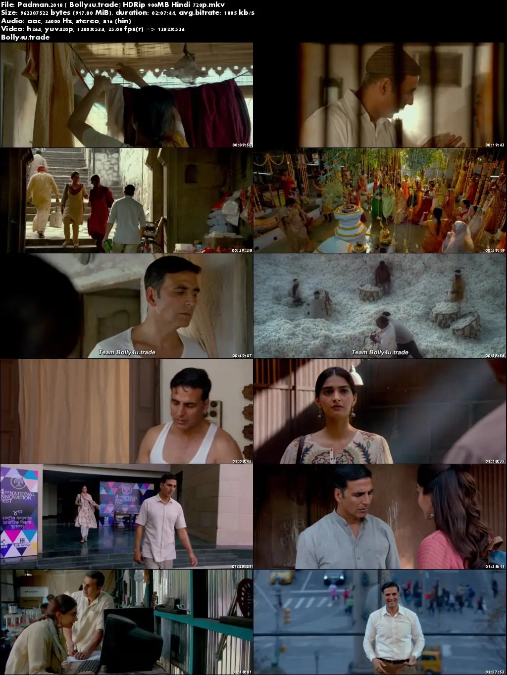 Padman 2018 HDRip 480p Full Hindi Movie Download 350Mb