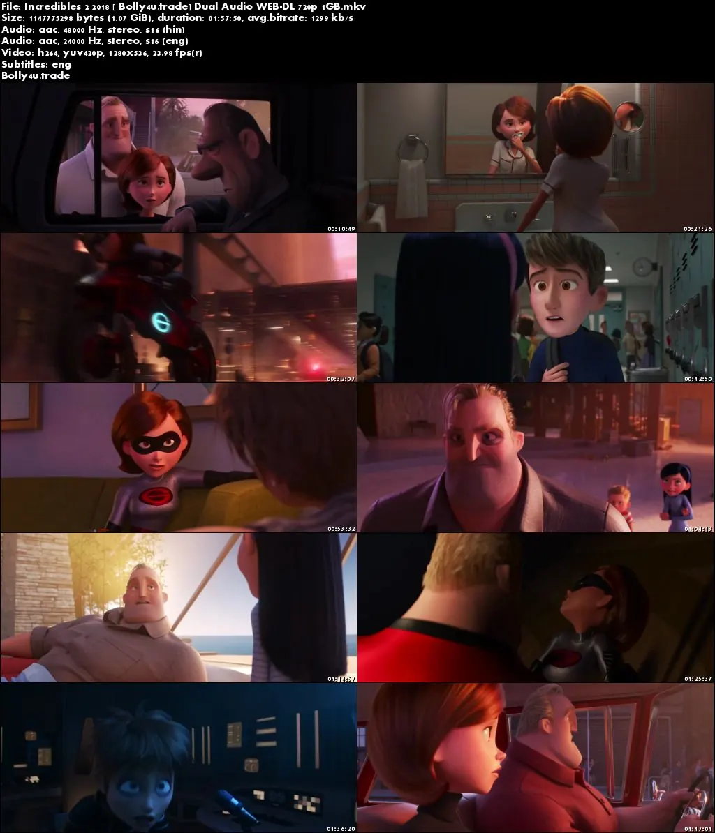 Incredibles 2 2018 WEB-DL 1Gb Hindi Dual Audio 720p ESub Download Incredibles 2 2018 WEB-DL 1Gb Hindi Dual Audio 720p ESub Download
