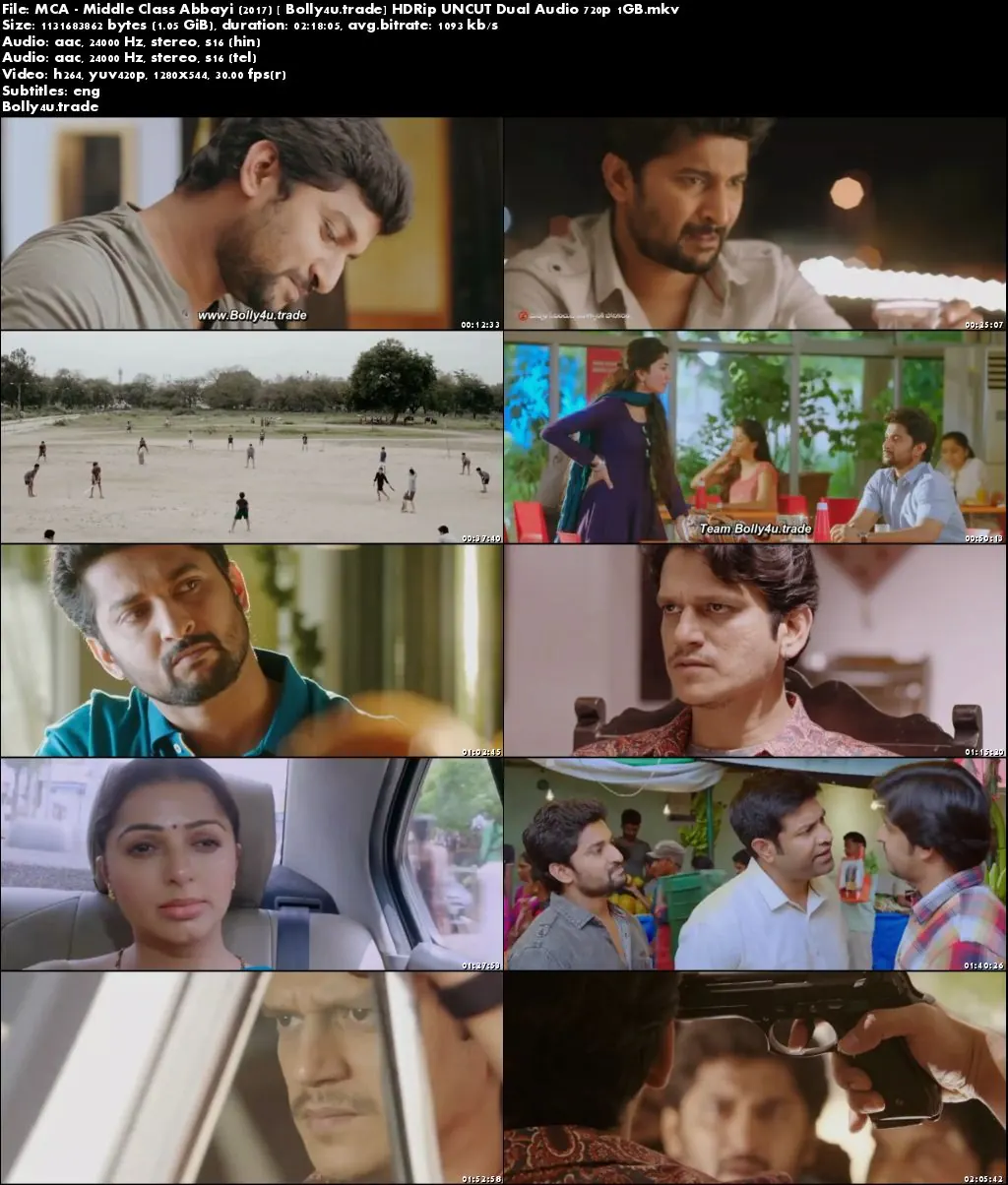 MCA - Middle Class Abbayi 2017 HDRip 1GB UNCUT Hindi Dual Audio 720p Download MCA - Middle Class Abbayi 2017 HDRip 1GB UNCUT Hindi Dual Audio 720p Download