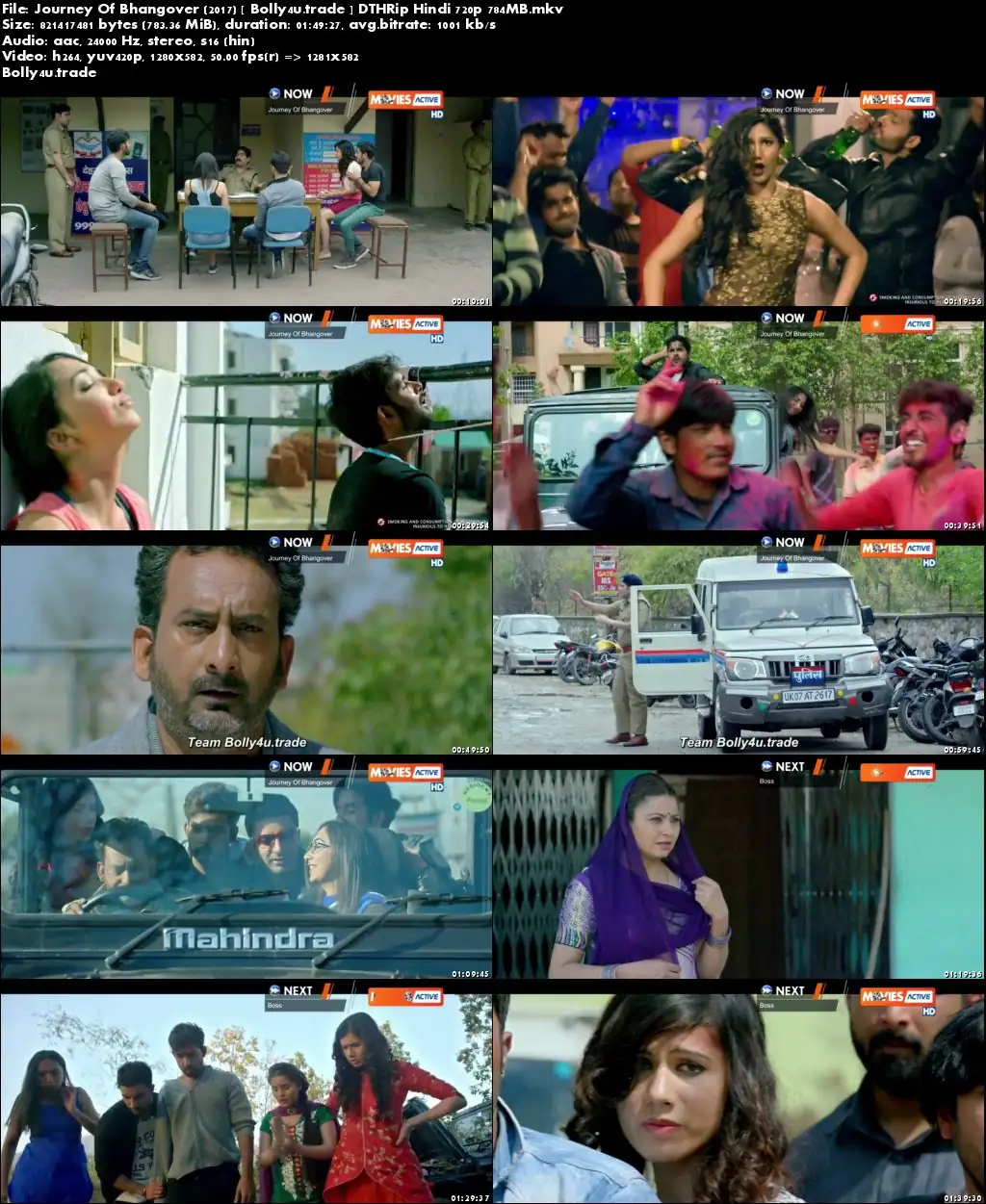 Journey Of Bhangover 2017 DTHRip 750MB Full Hindi Movie Download 720p