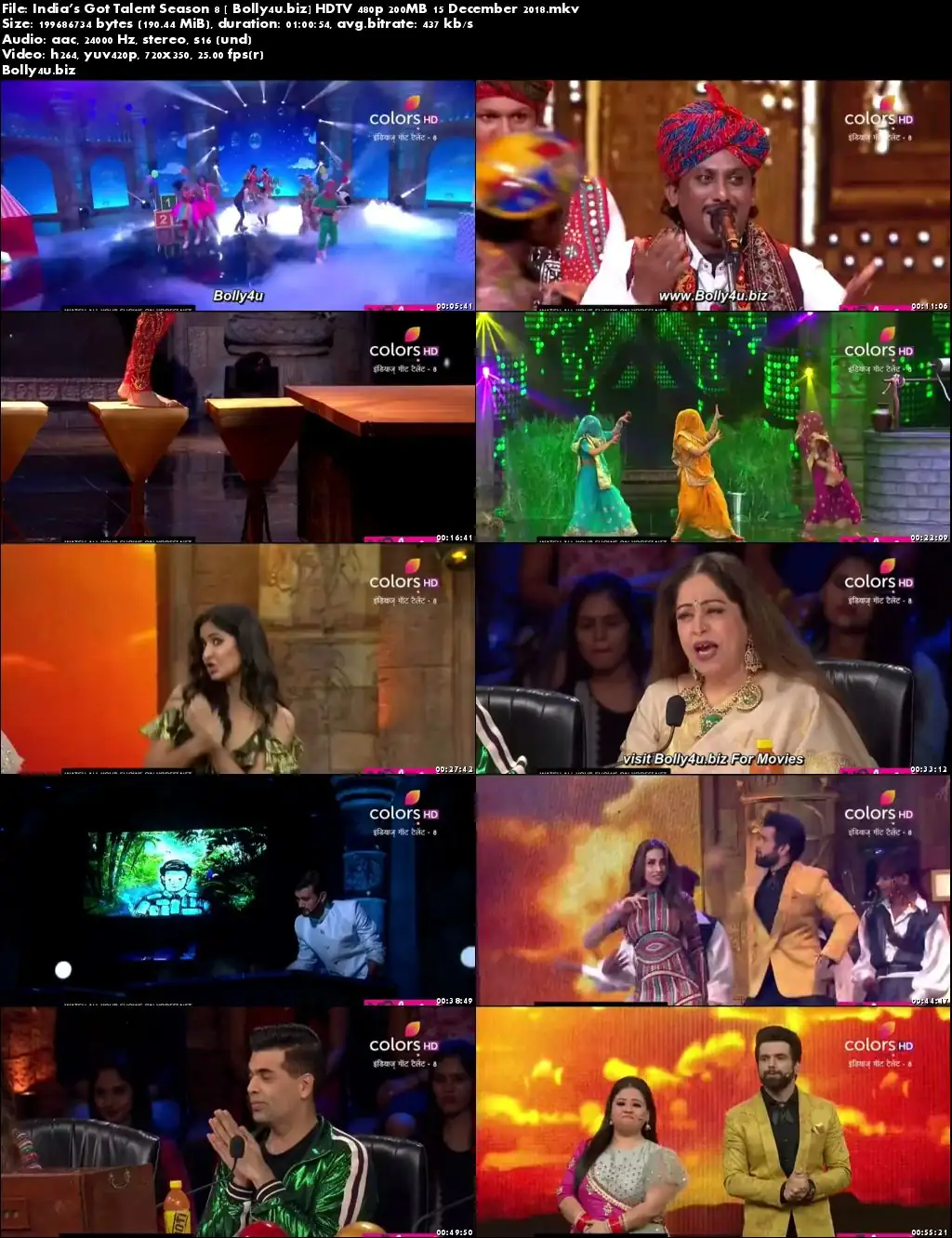 Indias Got Talent Season 8 HDTV 480p 200MB 15 December 2018 Download Indias Got Talent Season 8 HDTV 480p 200MB 15 December 2018 Download