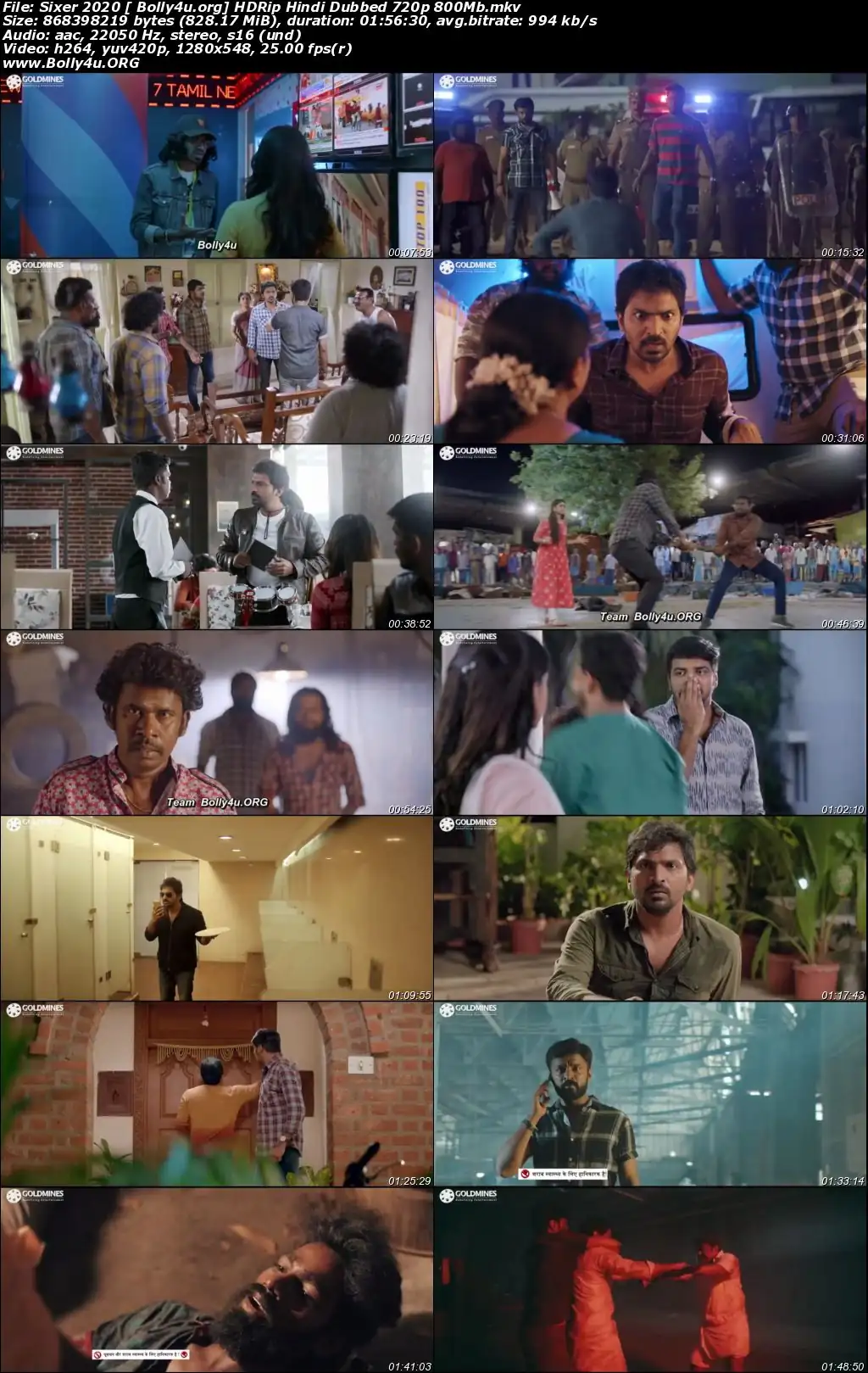 Sixer 2020 HDRip 800Mb Hindi Dubbed 720p Download