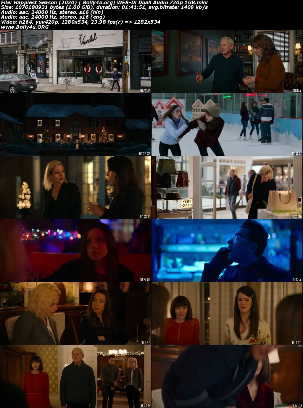 Happiest Season 2020 WEB-DL 350MB Hindi Dual Audio 480p Download