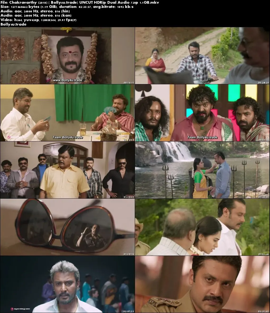 Chakravarthy 2018 HDRip UNCUT 500MB Hindi Dubbed Dual Audio 480p Download