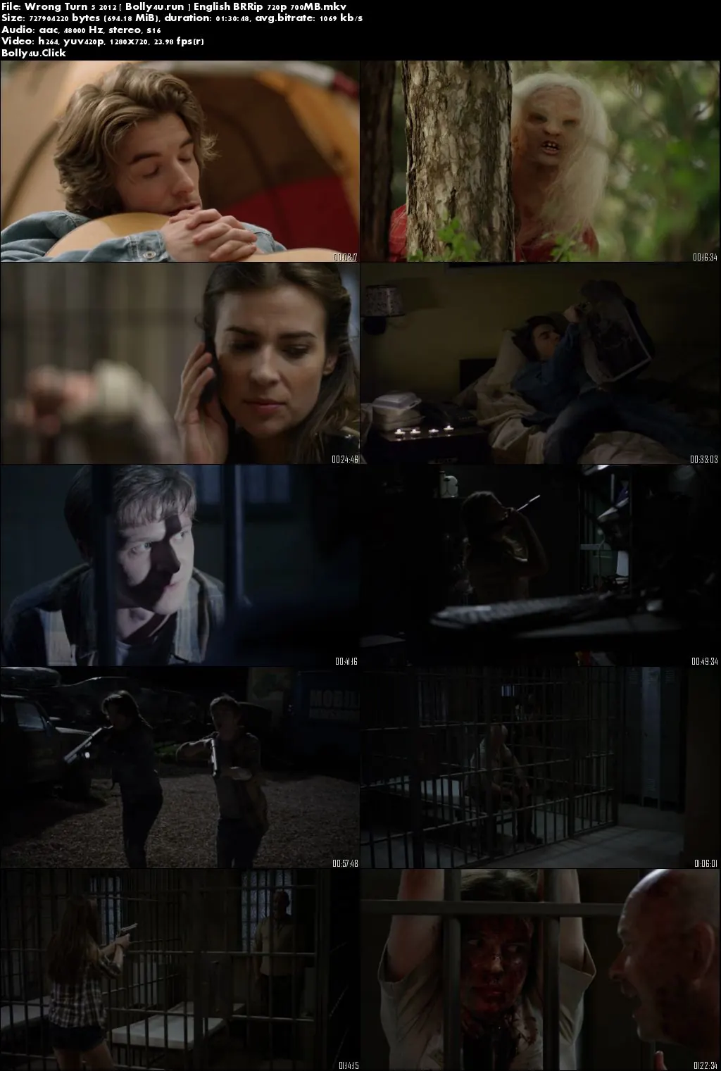 Wrong Turn 5 Bloodlines 2012 BRRip 700MB UNRATED English 720p Download Wrong Turn 5 Bloodlines 2012 BRRip 700MB UNRATED English 720p Download