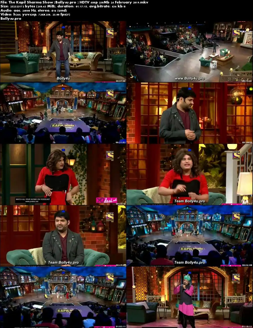 The Kapil Sharma Show HDTV 480p 250Mb 24 February 2019 Download The Kapil Sharma Show HDTV 480p 250Mb 24 February 2019 Download