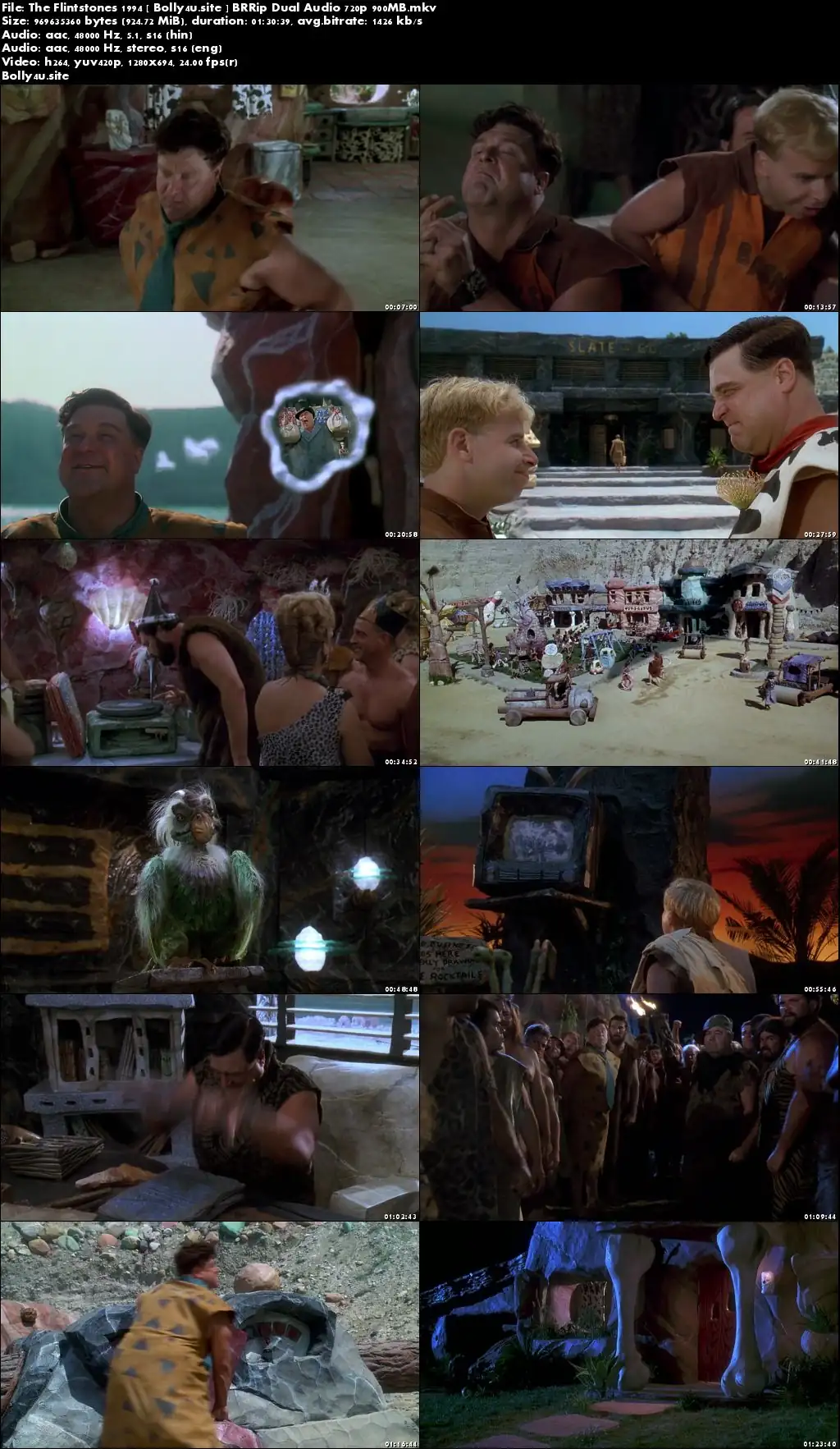 The Flintstones 1994 BRRip 900MB Hindi Dual Audio 720p Download The Flintstones 1994 BRRip 900MB Hindi Dual Audio 720p Download