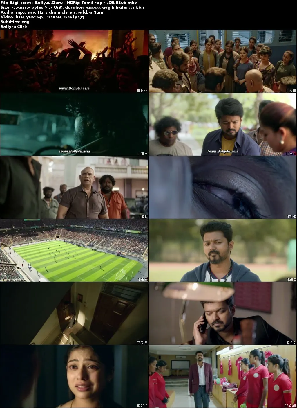 Bigil 2019 WEB-DL 1.2GB Tamil 720p ESub Download