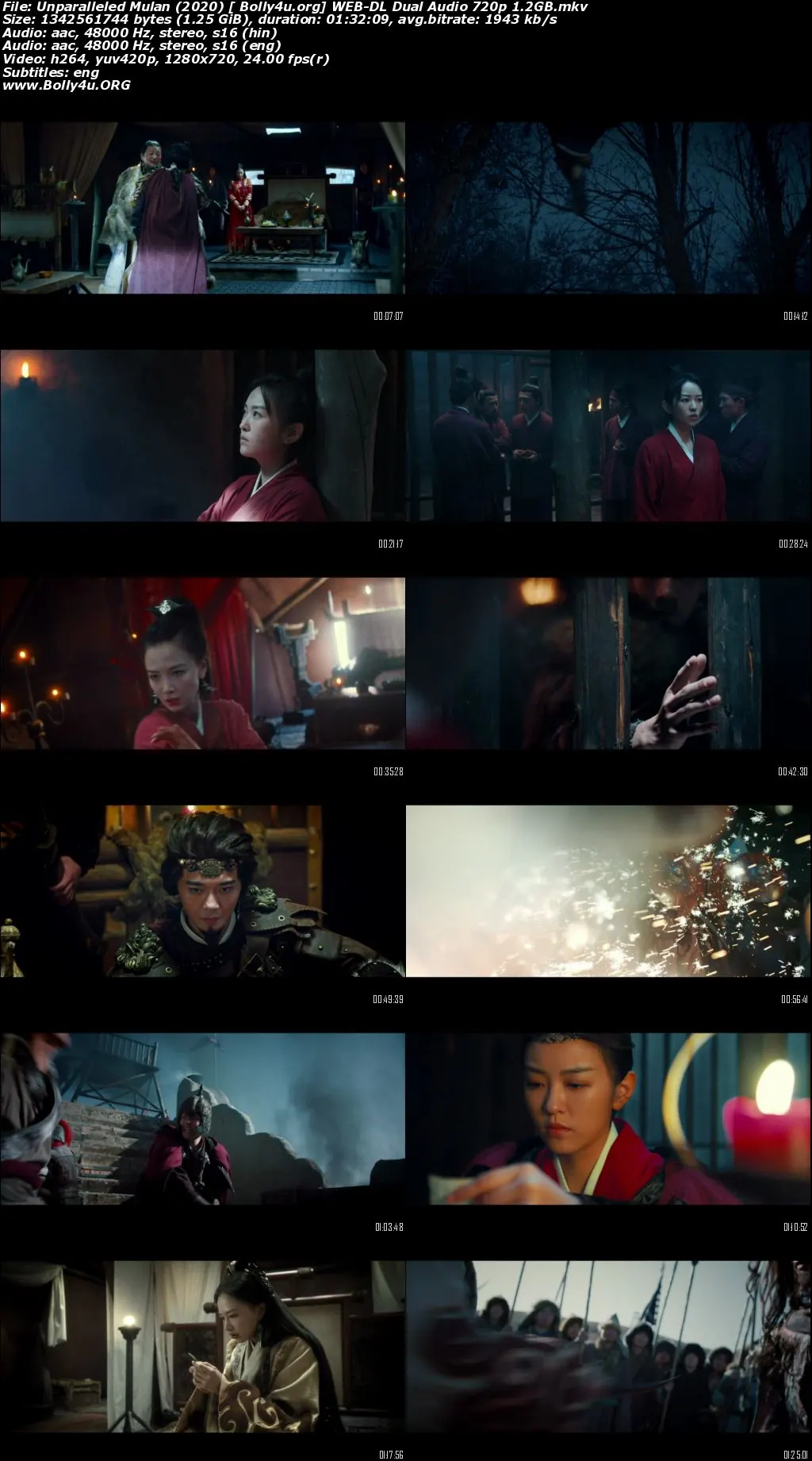Unparalleled Mulan 2020 WEB-DL 1.2Gb Hindi Dual Audio 720p Download