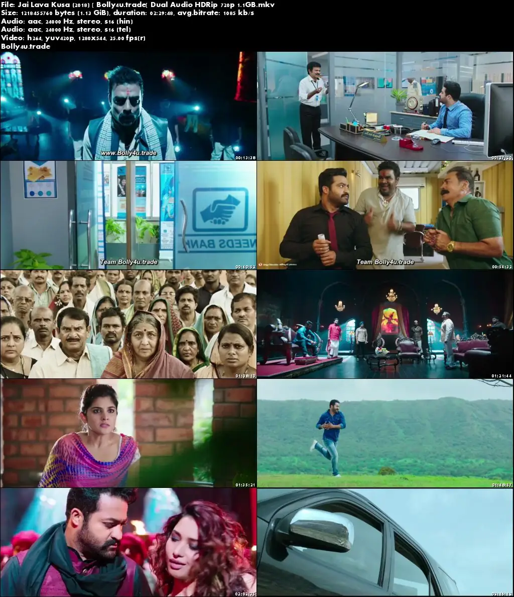 Jai Lava Kusa 2018 HDRip 1GB Hindi Dubbed Dual Audio 720p Download