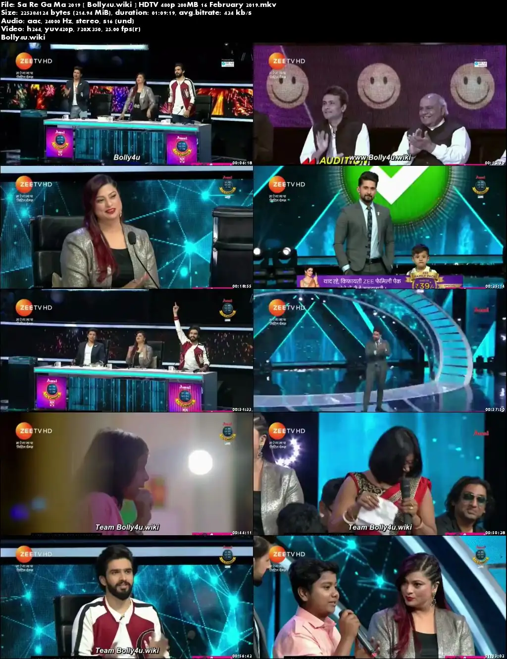 Sa Re Ga Ma 2019 HDTV 480p 200MB 16 February 2019 Download Sa Re Ga Ma 2019 HDTV 480p 200MB 16 February 2019 Download