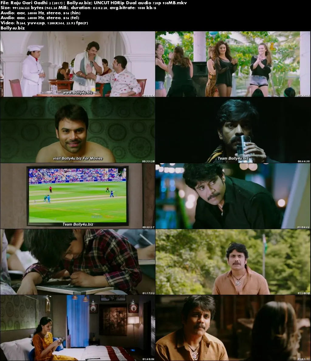 Raju Gari Gadhi 2 2017 HDRip 350MB UNCUT Hindi Dual Audio 480p Download Raju Gari Gadhi 2 2017 HDRip 350MB UNCUT Hindi Dual Audio 480p Download