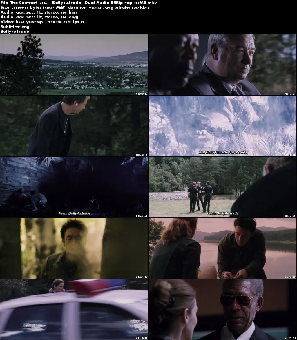 The Contract 2006 BRRip 750Mb Hindi Dual Audio 720p Download