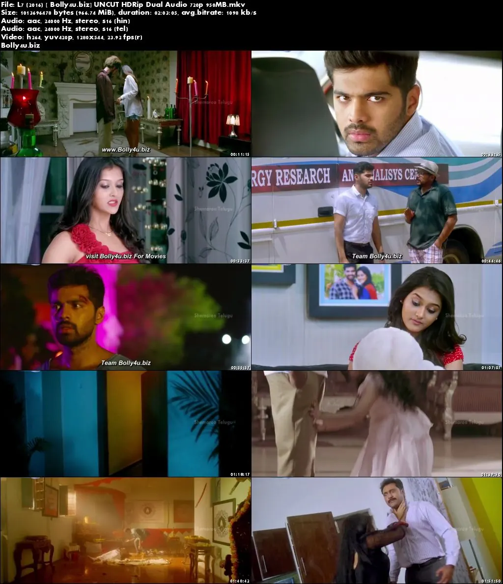 L7 2016 HDRip 350Mb UNCUT Hindi Dual Audio 480p Download