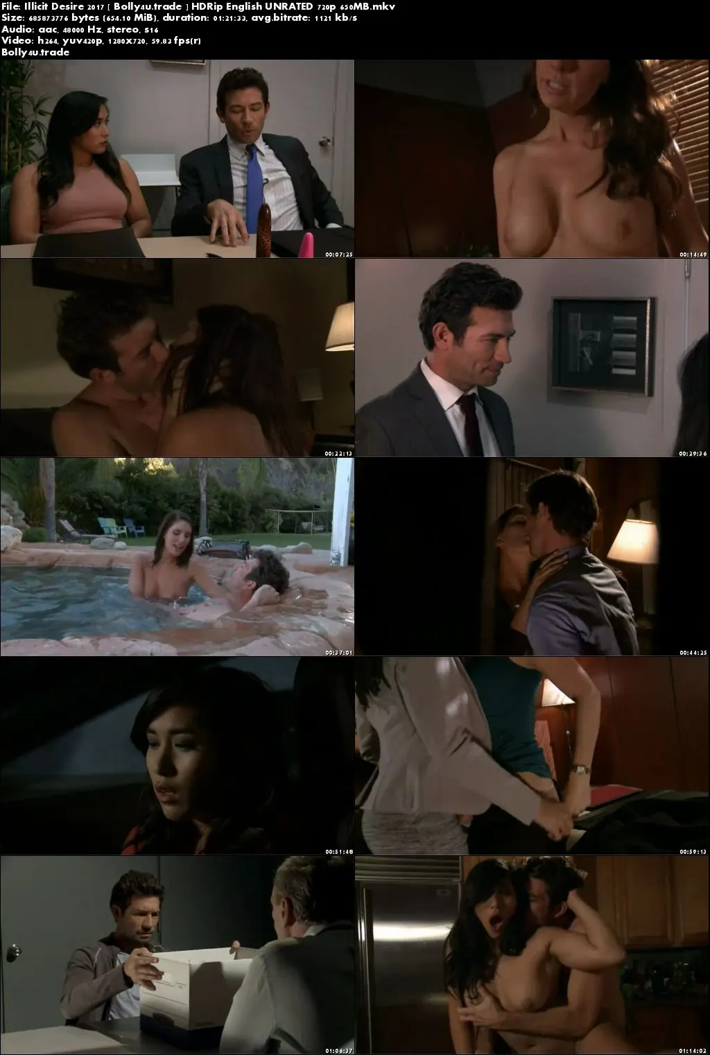  Illicit Desire 2017 HDRip 650MB English UNRATED 720p Download