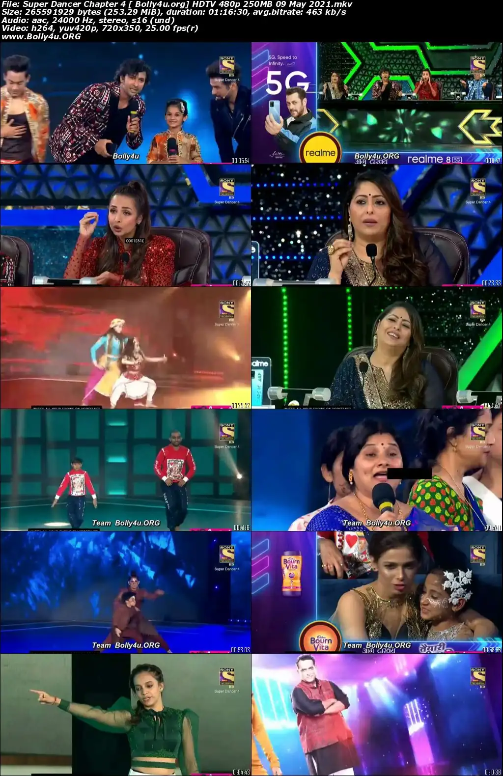 Super Dancer Chapter 4 HDTV 480p 250MB 09 May 2021 Download
