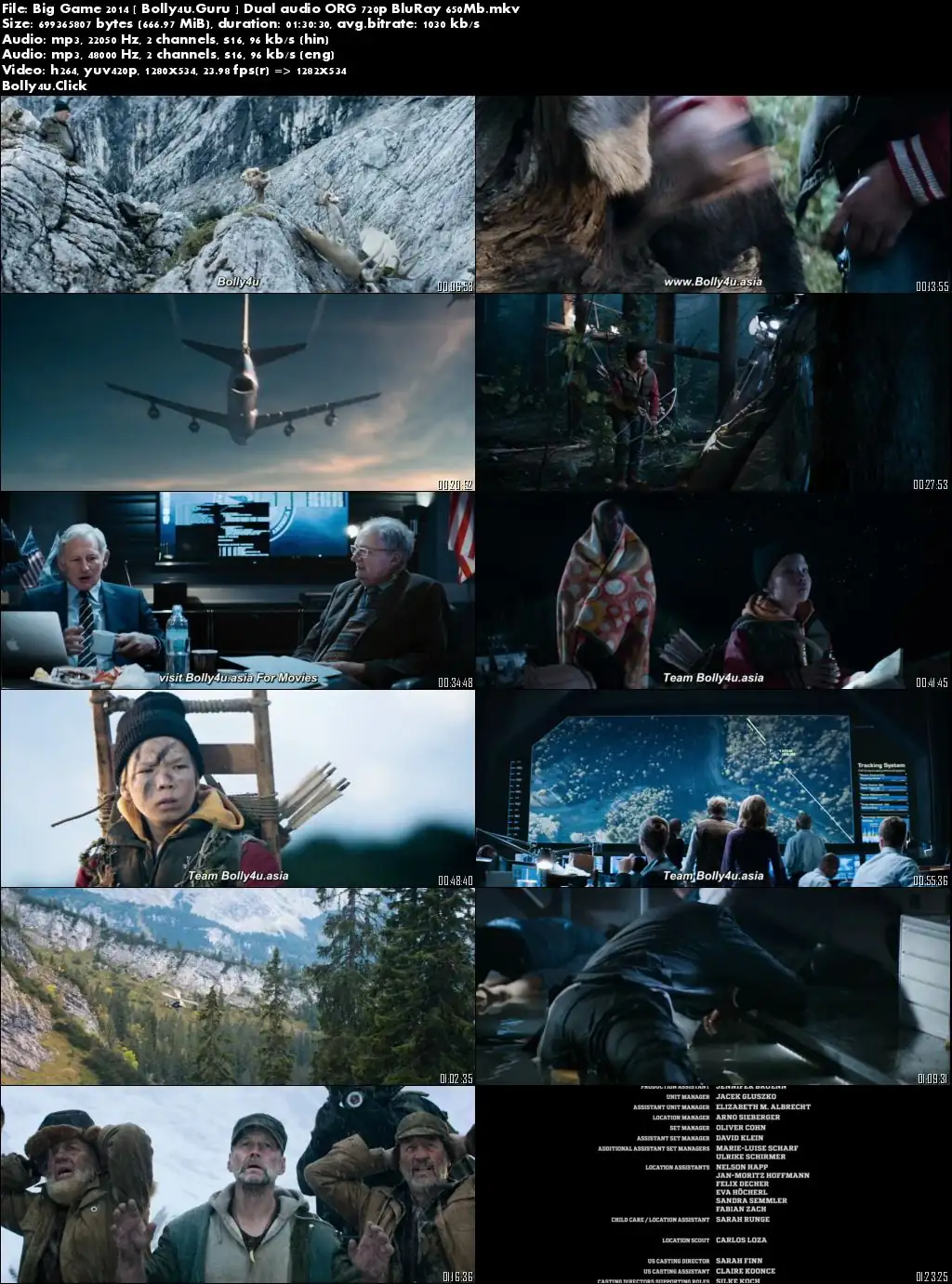 Big Game 2014 BRRip 650MB Hindi Dual Audio ORG 720p Download