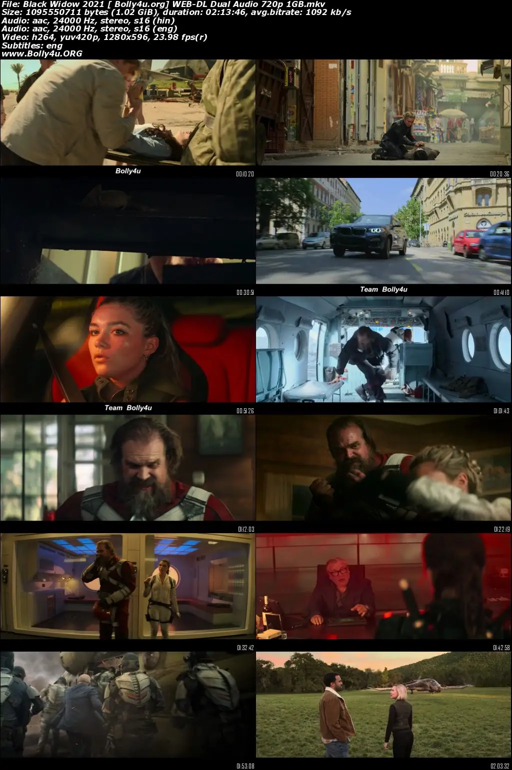 Black Widow 2021 WEB-DL 1GB Hindi Dual Audio ORG 720p Download