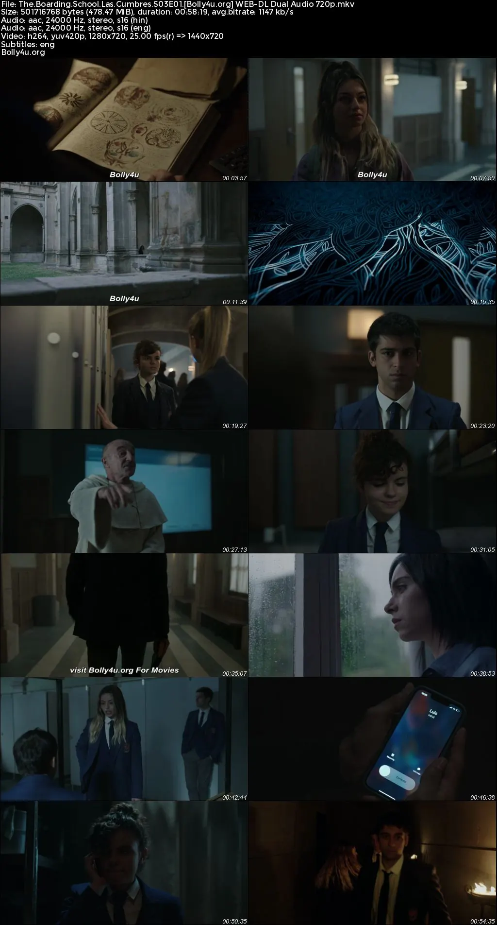 The Boarding School Las Cumbres 2023 WEB-DL Hindi Dual Audio ORG S03 Complete Download 720p  480p