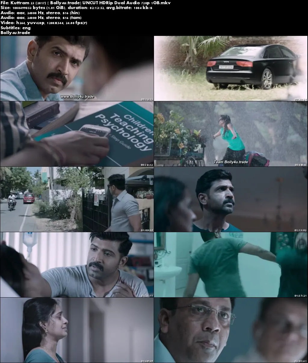 Kuttram 23 2017 HDRip 1GB UNCUT Hindi Dual Audio 720p Download