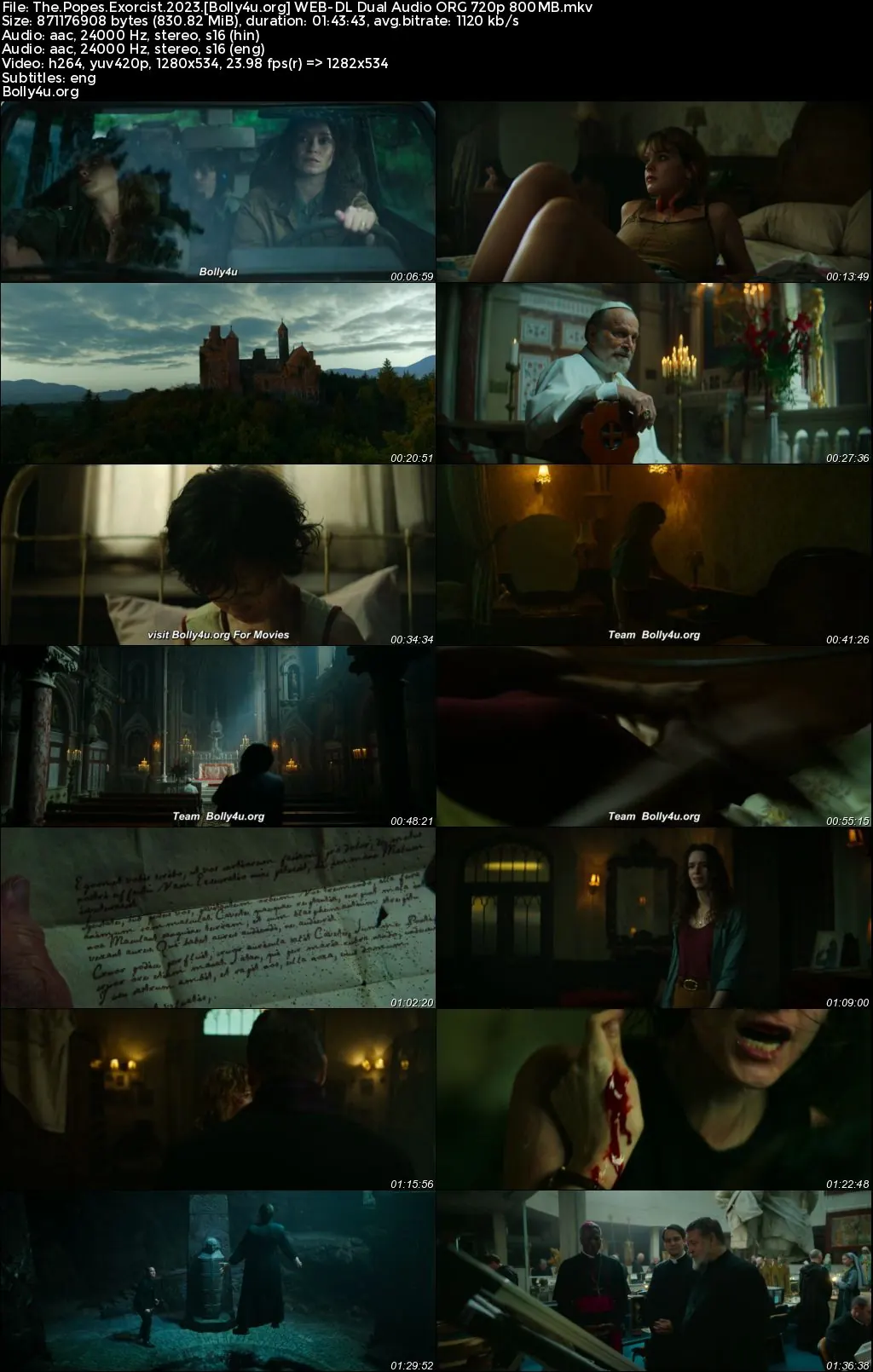 The Popes Exorcist 2023 WEB-DL Hindi Dual Audio ORG Full Movie Download 1080p  720p  480p