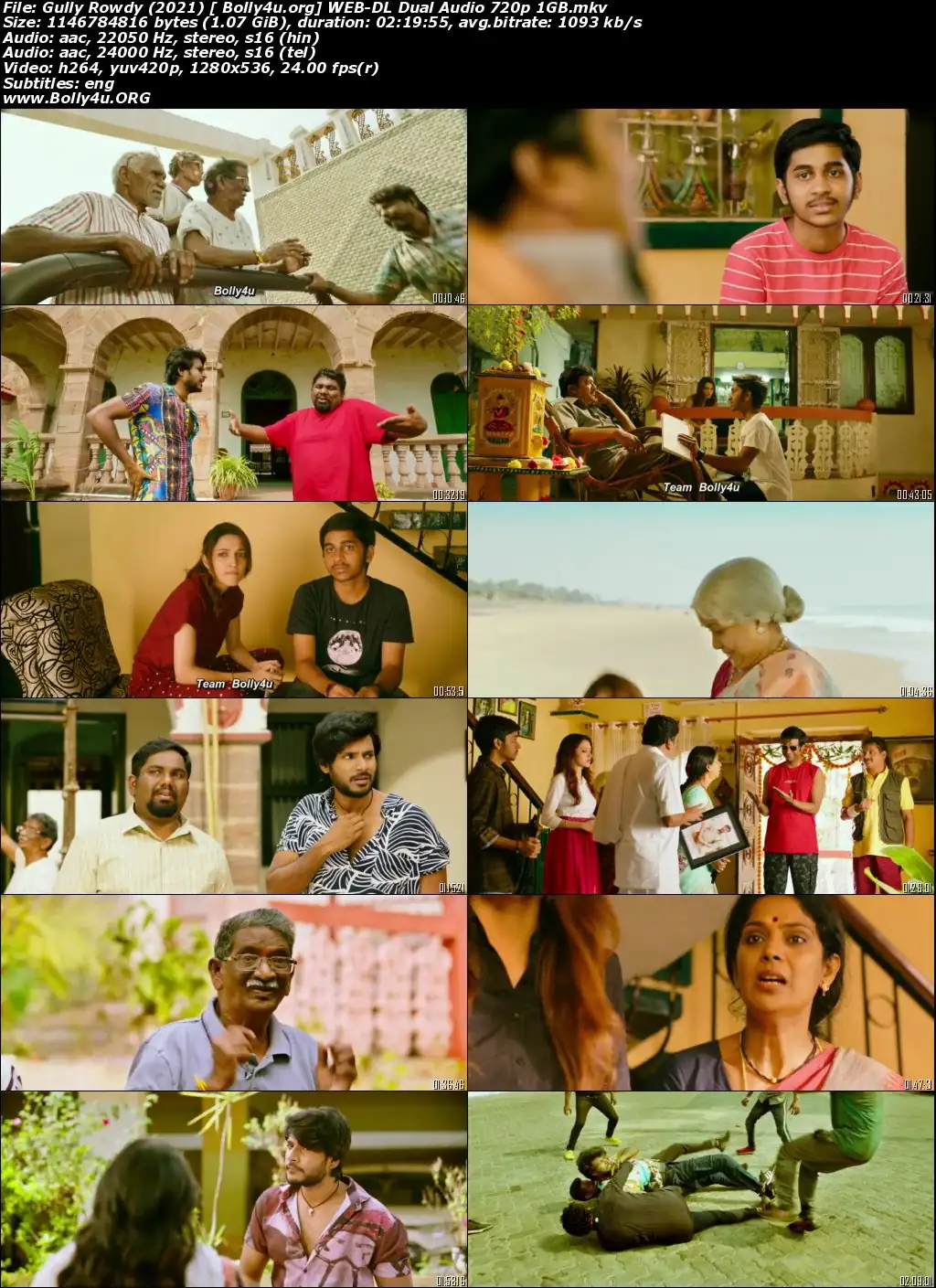 Gully Rowdy 2021 WEB-DL 400MB UNCUT Hindi Dual Audio ORG 480p Download