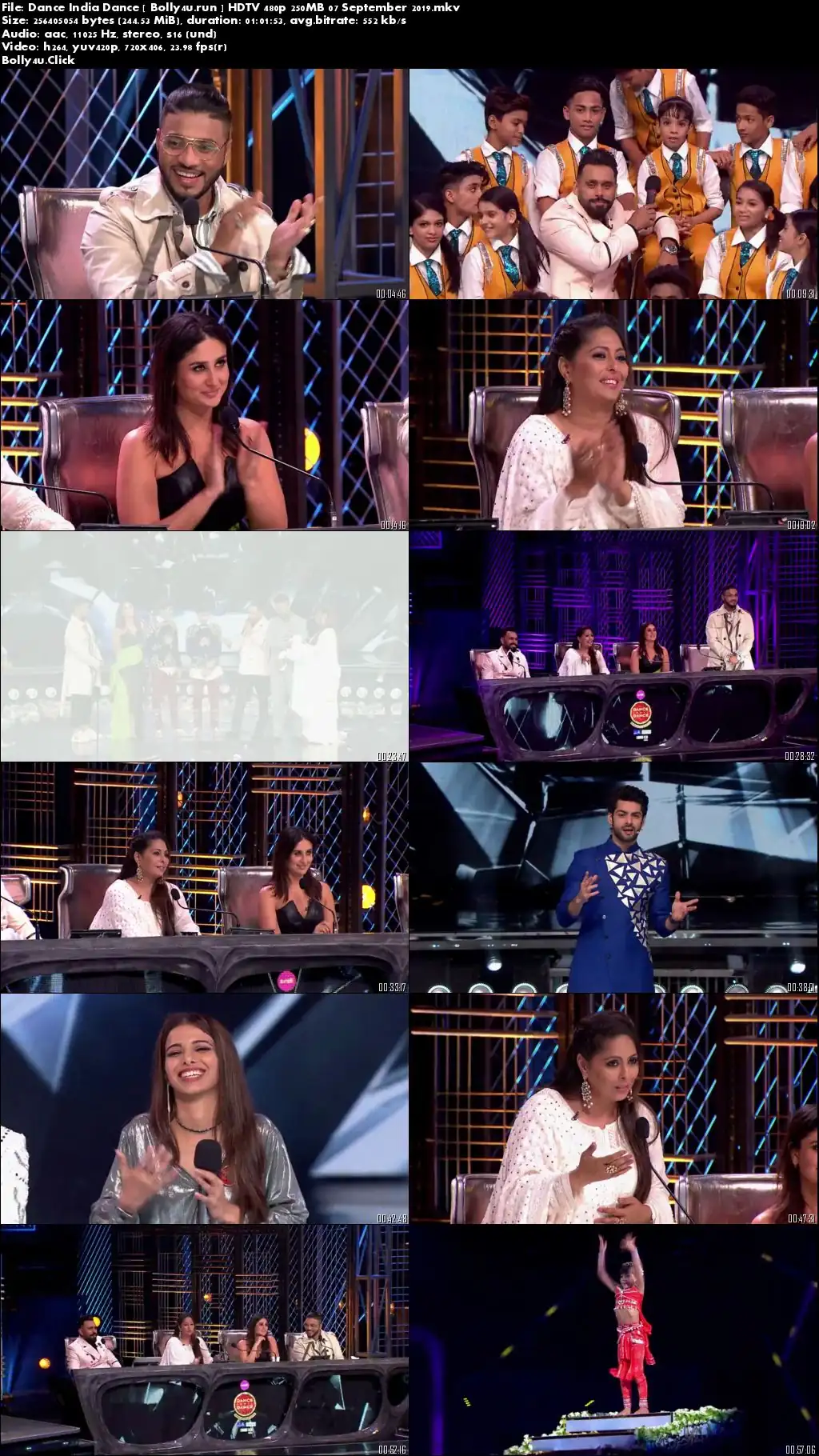 Dance India Dance HDTV 480p 250MB 07 September 2019 Download Dance India Dance HDTV 480p 250MB 07 September 2019 Download