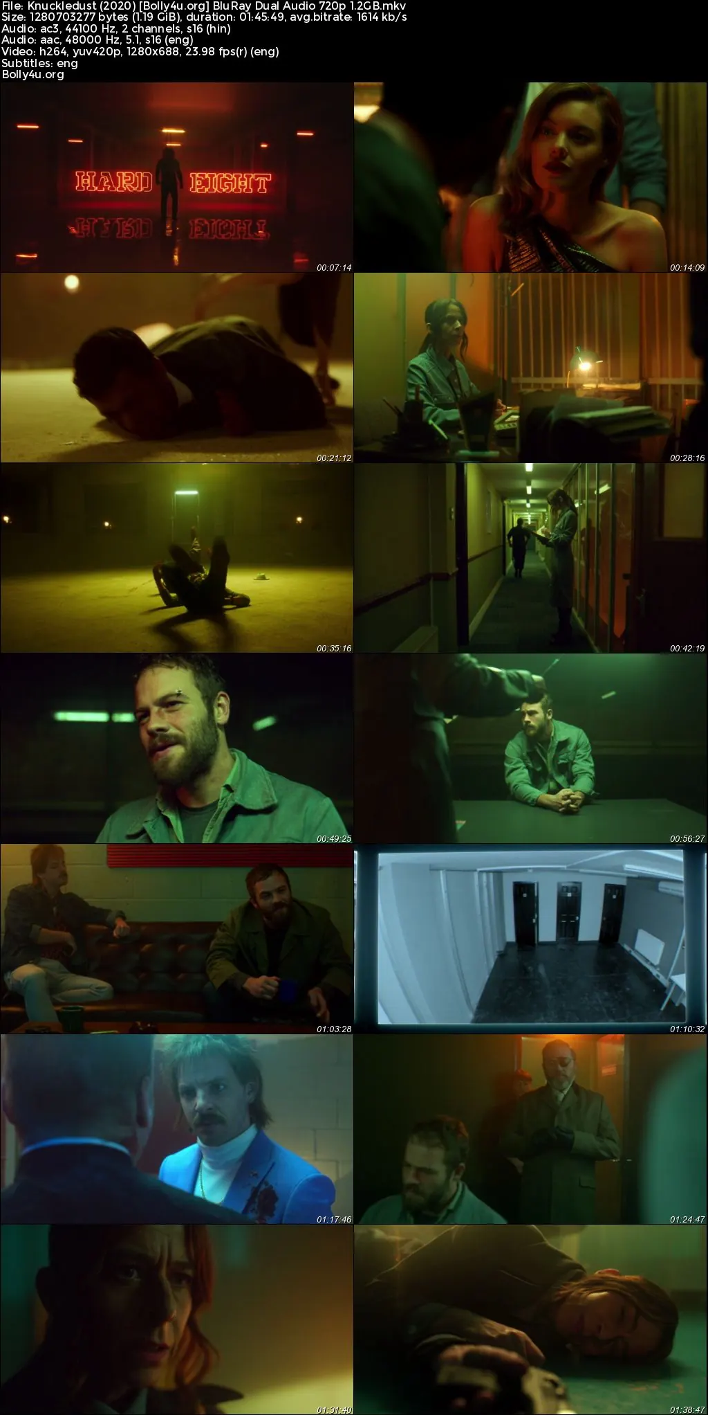 Knuckledust 2020 BluRay Hindi Dual Audio Full Movie Download 720p  480p