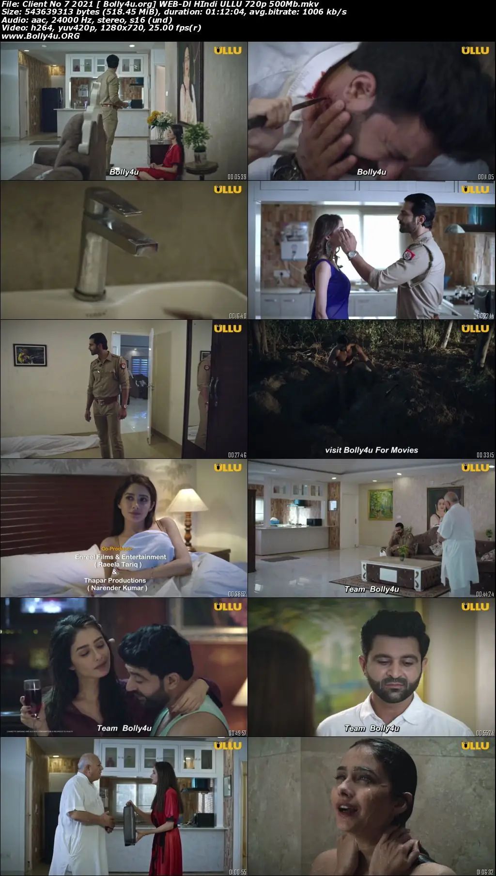 Client No 7 2021 WEB-DL 500MB Hindi ULLU 720p Download
