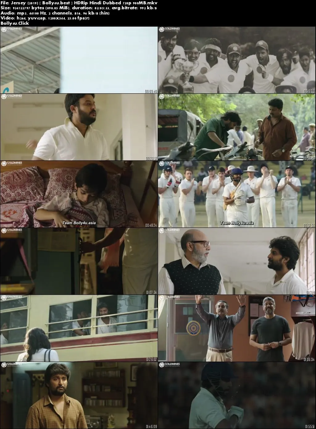 Jersey 2019 HDRip 900Mb Hindi Dubbed 720p Download