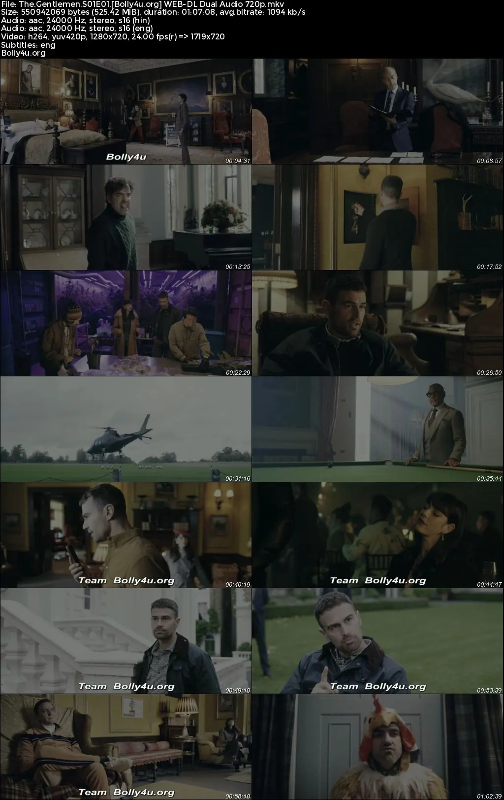 The Gentlemen 2024 WEB-DL Hindi Dual Audio ORG S01 Complete Download 720p  480p