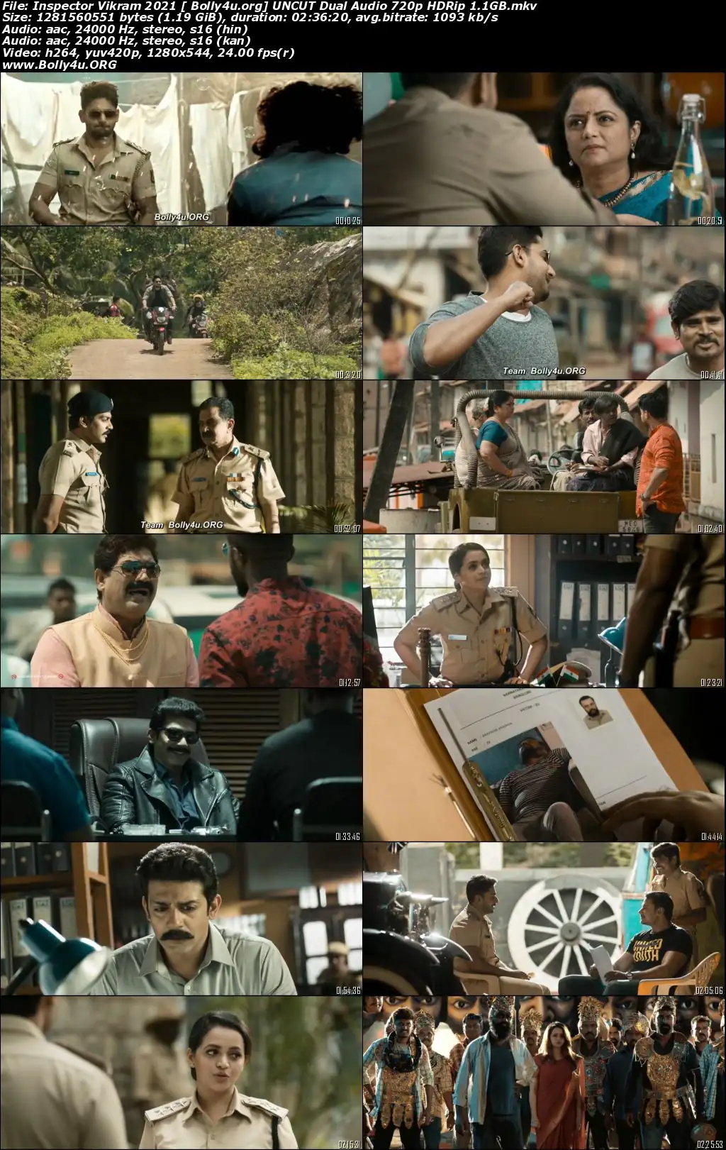 Inspector Vikram 2021 HDRip 500MB UNCUT Hindi Dual Audio 480p Download