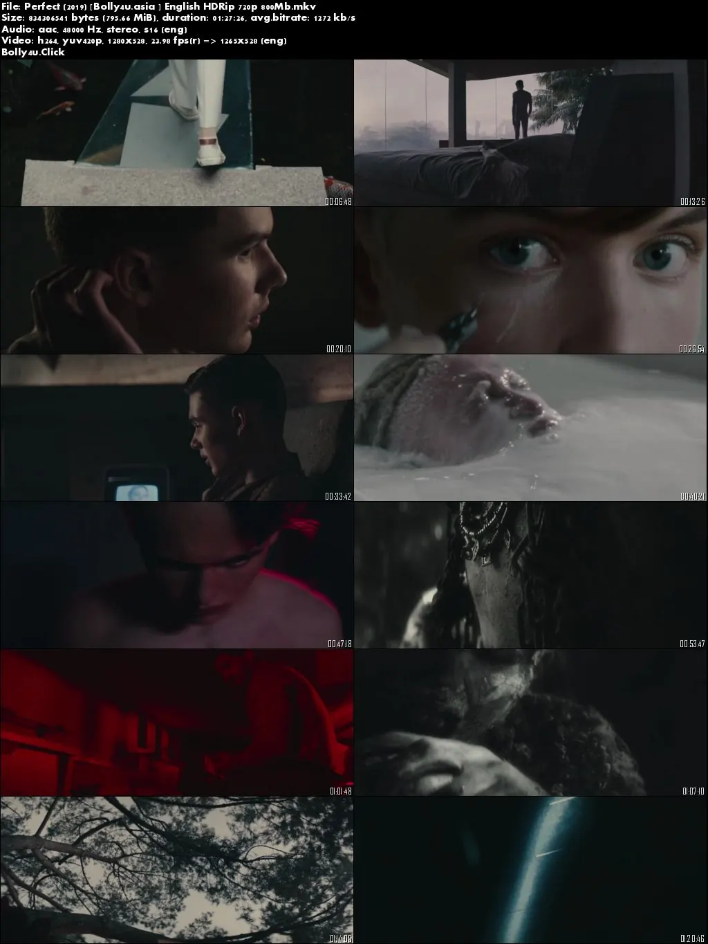 Perfect 2019 HDRip 800Mb English 720p Download