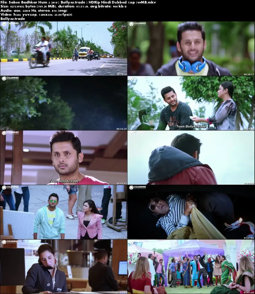 Sabse Badhkar Hum 3 2018 HDRip 750Mb Hindi Dubbed 720p Download