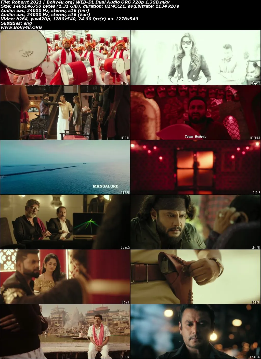 Roberrt 2021 WEB-DL 1.3GB UNCUT Hindi Dual Audio ORG 720p Download