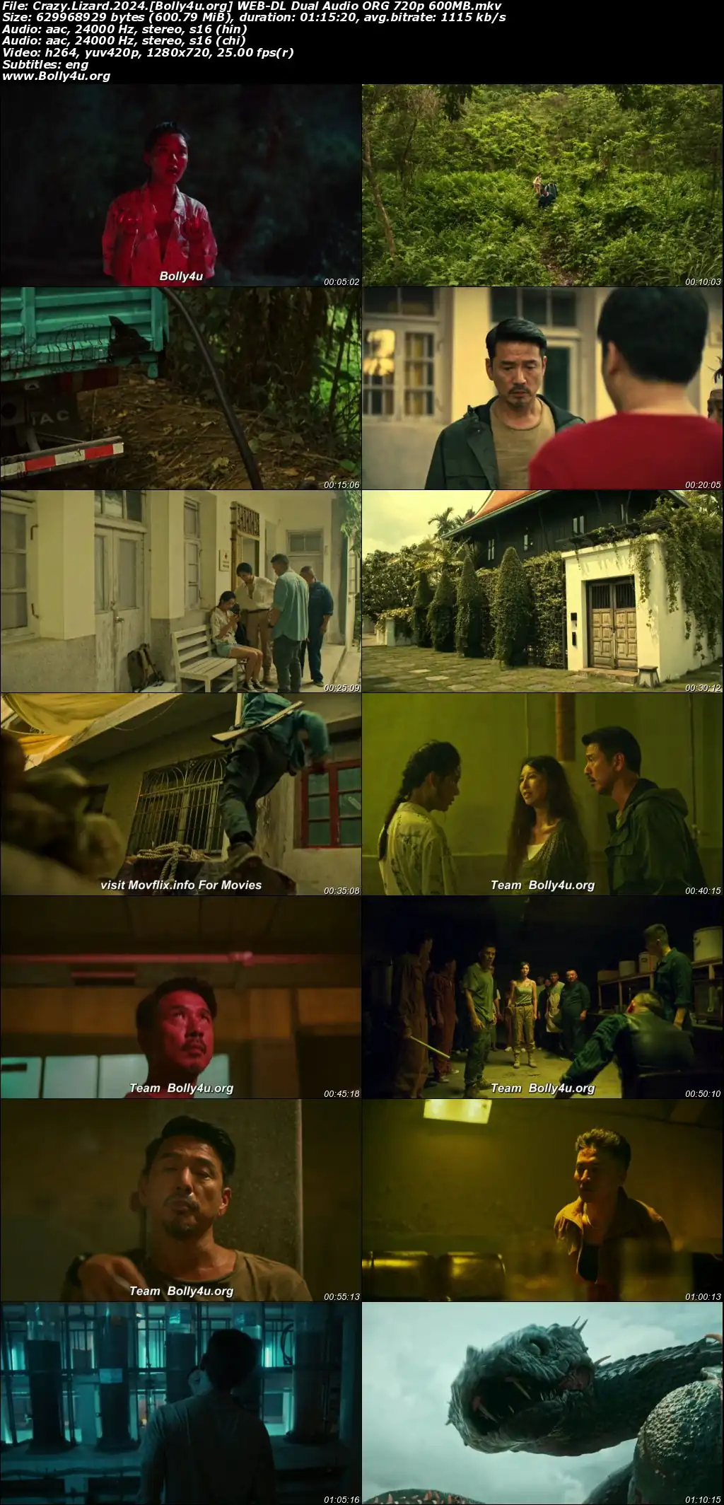 Crazy Lizard 2024 WEB-DL Hindi Dual Audio ORG Full Movie Download 1080p  720p  480p