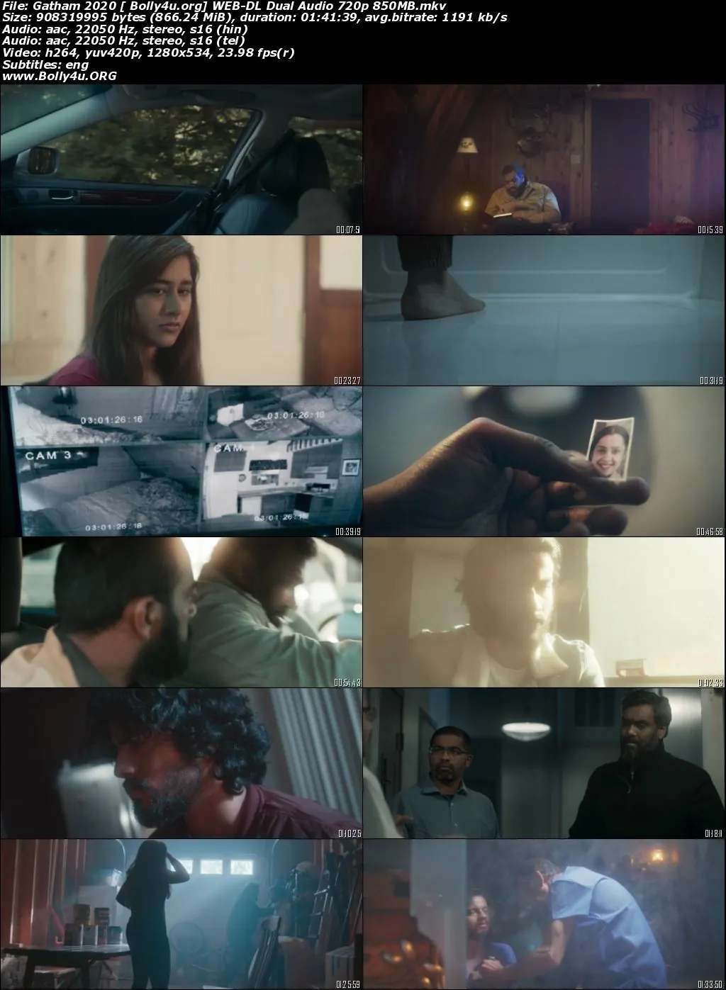 Gatham 2020 WEB-DL 300MB UNCUT Hindi Dual Audio 480p Download
