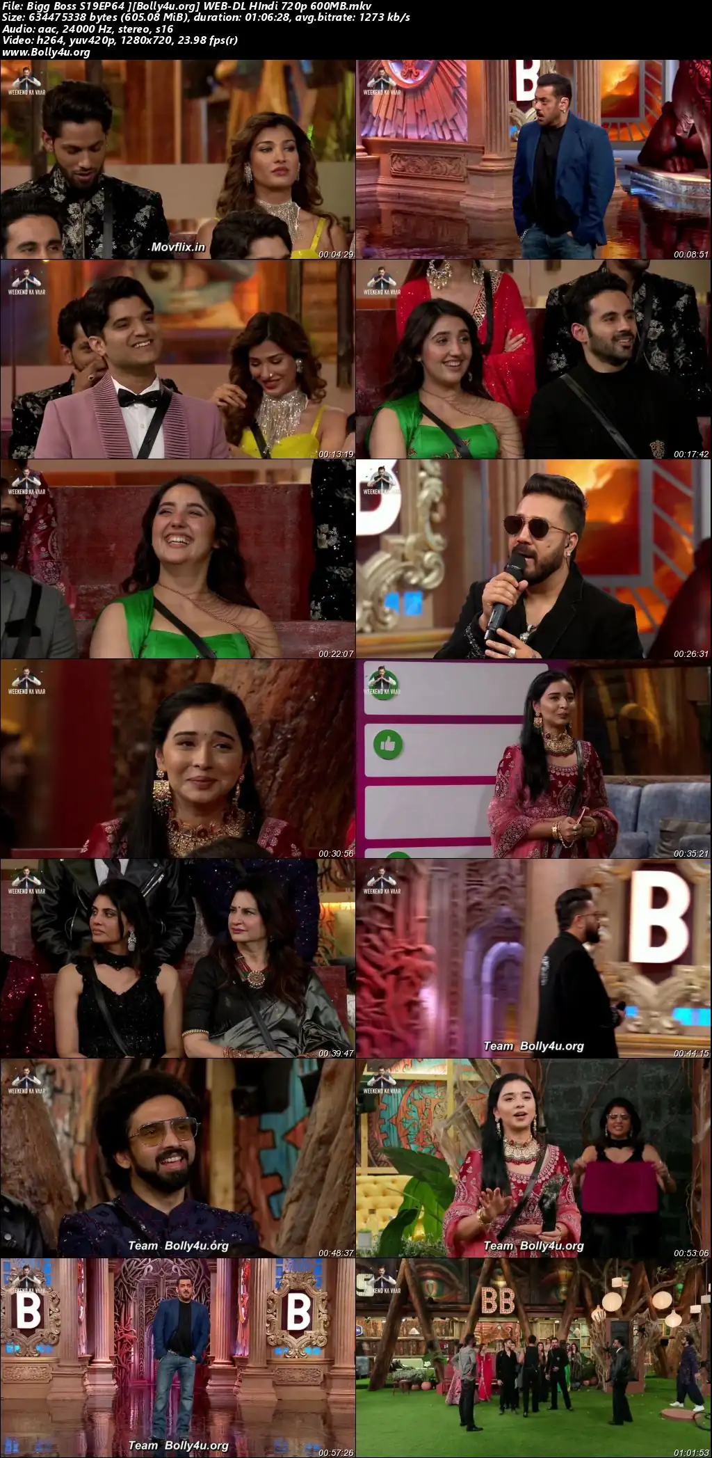 Bigg Boss 2025 WEB-DL Hindi S19EP64 Download 720p  480p