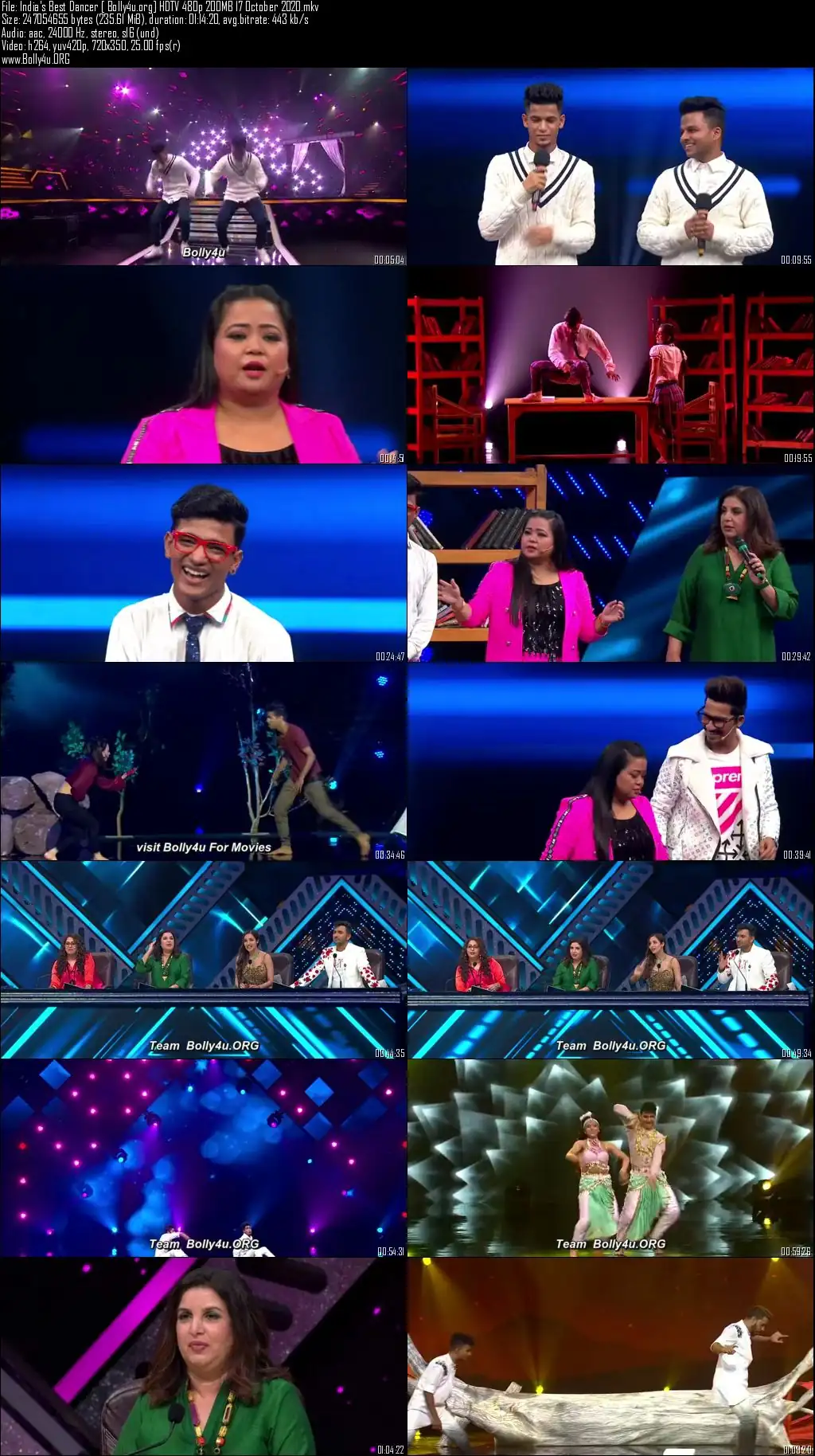 Indias Best Dancer HDTV 480p 200MB 17 October 2020 Download Indias Best Dancer HDTV 480p 200MB 17 October 2020 Download