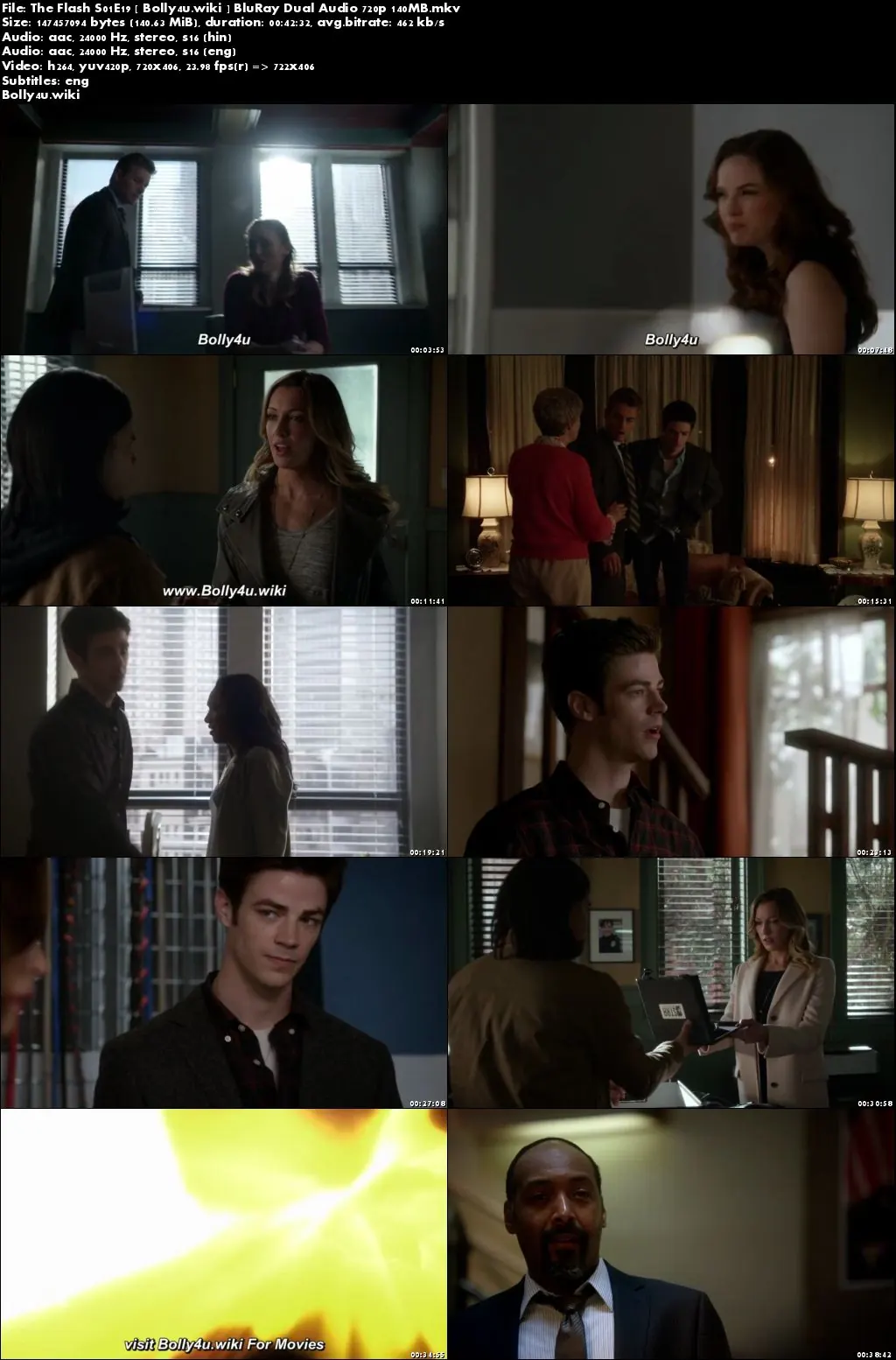 The Flash S01E19 BluRay 140MB Hindi Dual Audio 480p Download