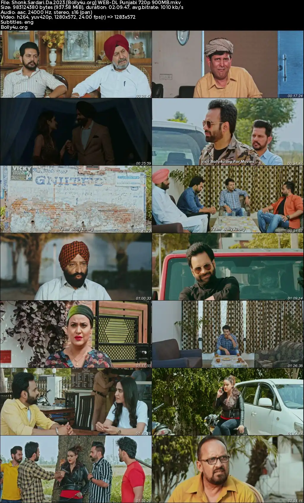Shonk Sardari Da 2023 WEB-DL Punjabi Full Movie Download 1080p  720p  480p