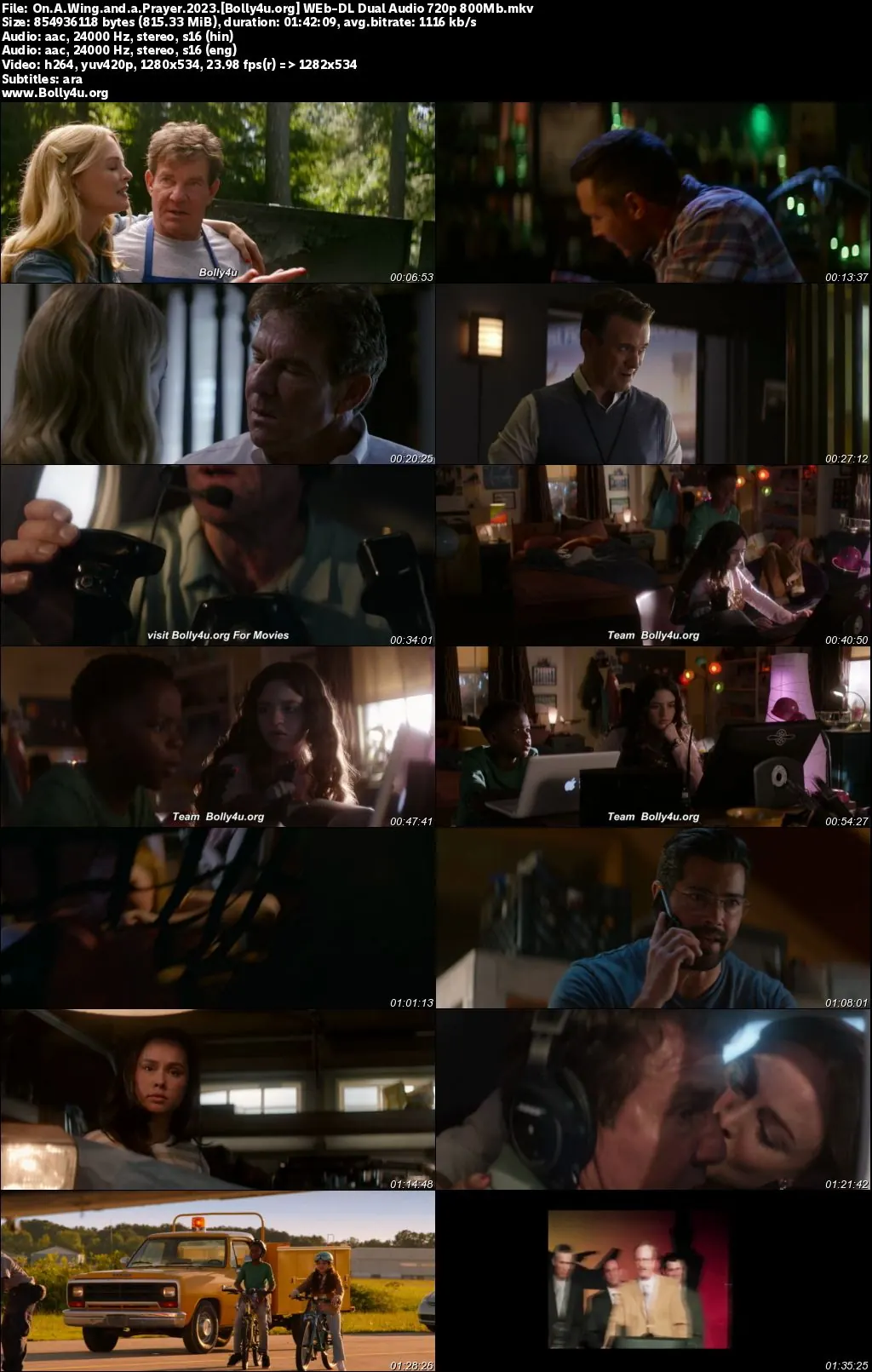 On A Wing and A Prayer 2023 WEB-DL Hindi Dual Audio ORG Full Movie Download 1080p  720p  480p