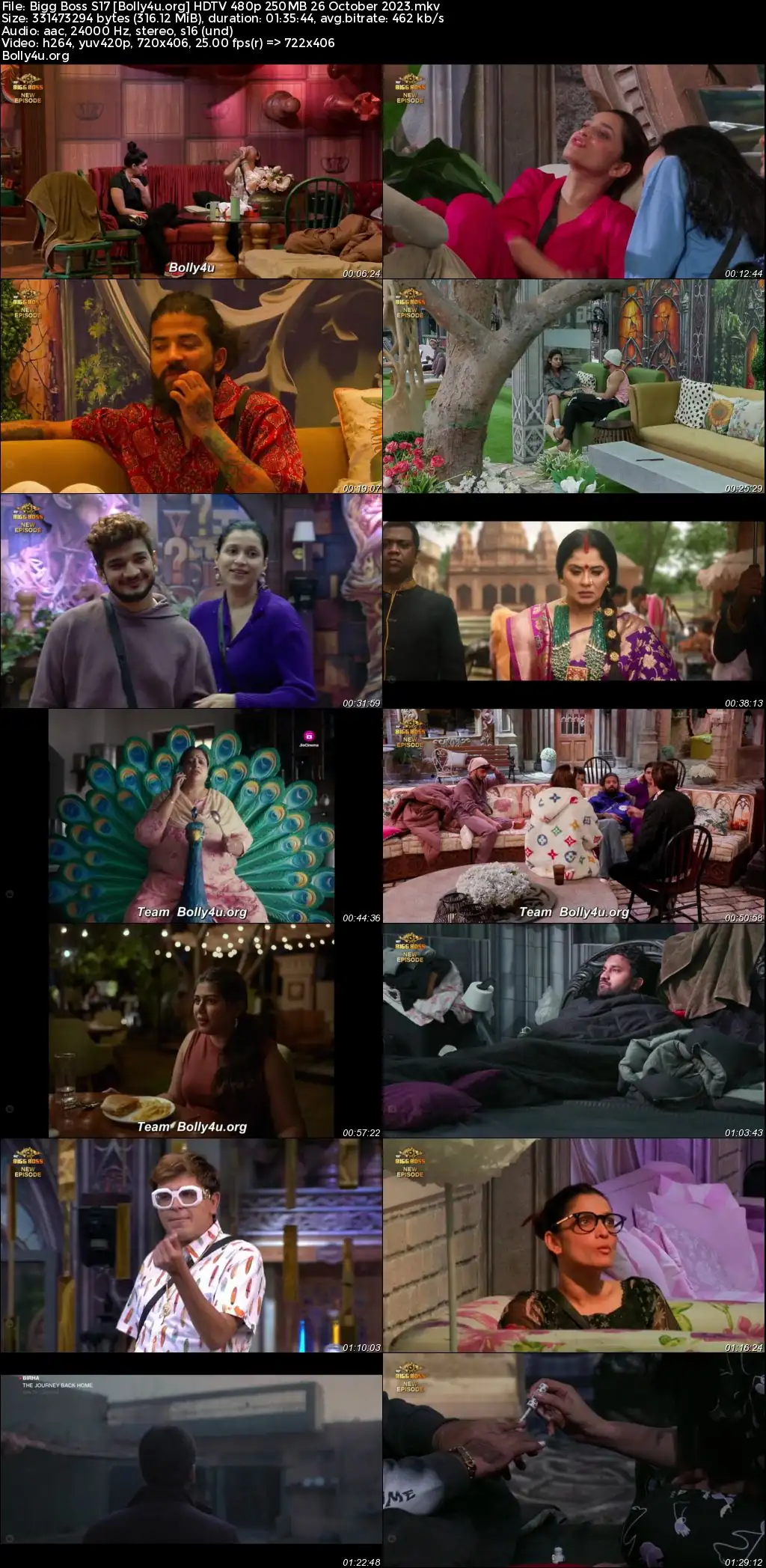 Bigg Boss S17 HDTV 480p 300MB 26 October 2023 Download Bigg Boss S17 HDTV 480p 300MB 26 October 2023 Download