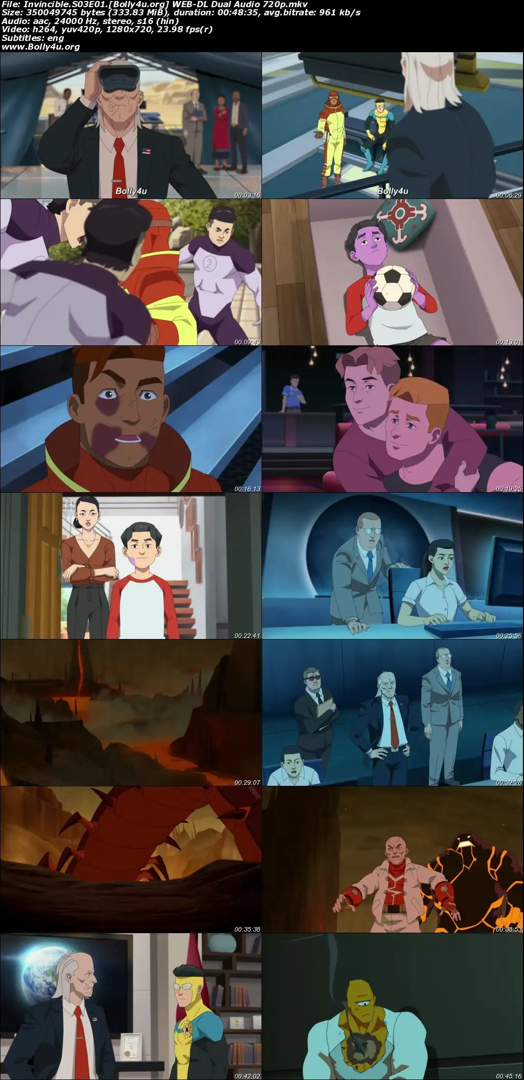 Invincible 2025 WEB-DL Hindi Dual Audio ORG S03 Complete Download 720p
