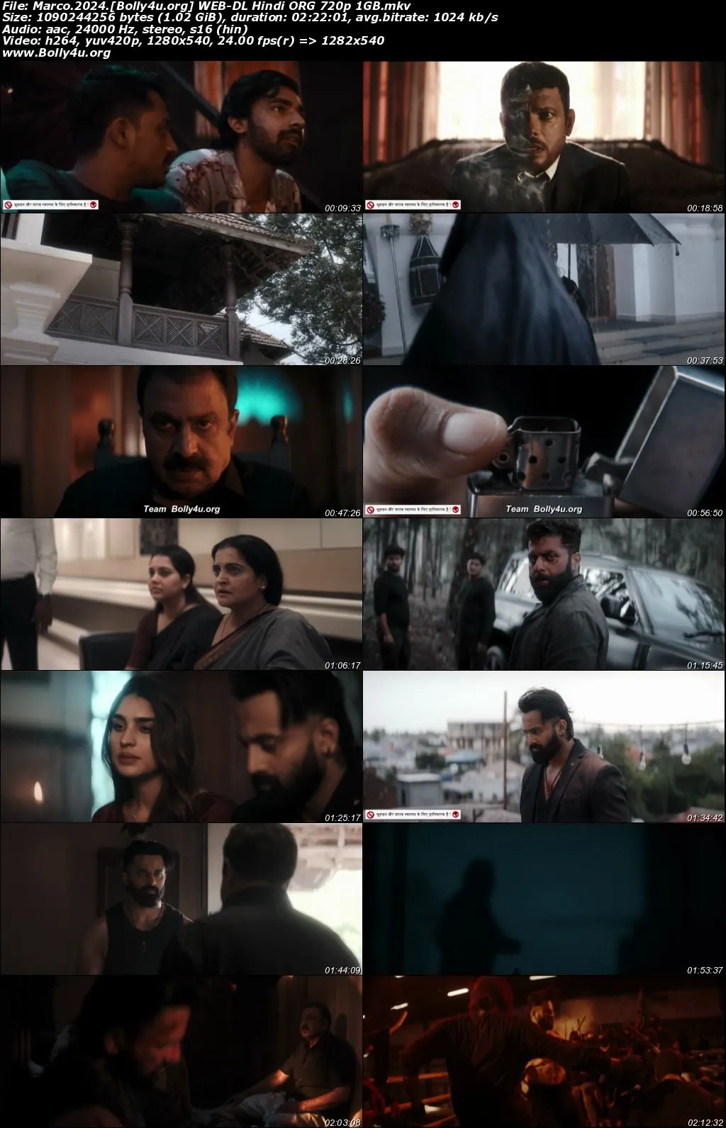 Marco 2024 WEB-DL UNCUT Hindi ORG Full Movie Download 1080p  720p  480p