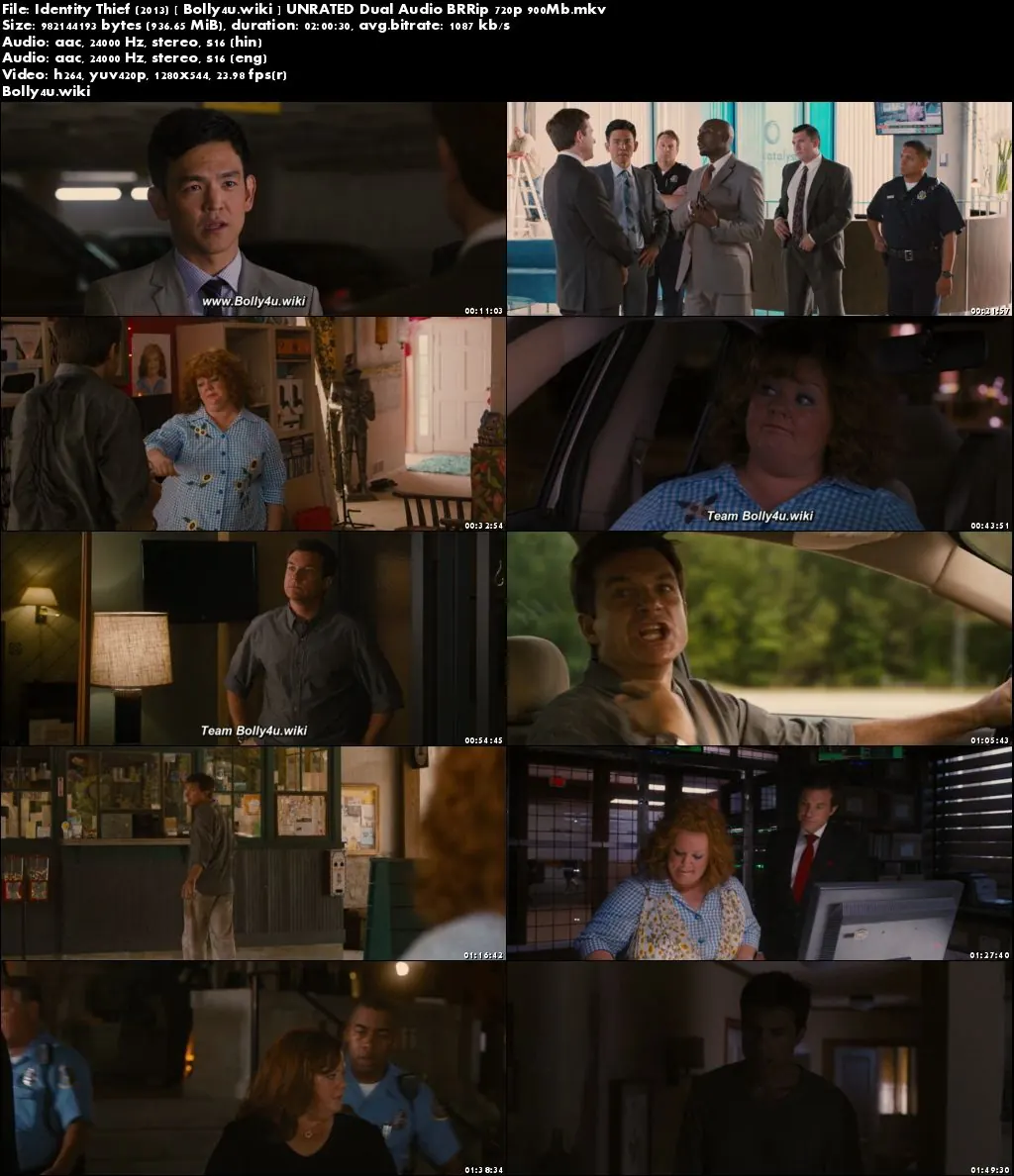 Identity Thief 2013 BRRip 350MB UNRATED Hindi Dual Audio 480p Download Identity Thief 2013 BRRip 350MB UNRATED Hindi Dual Audio 480p Download