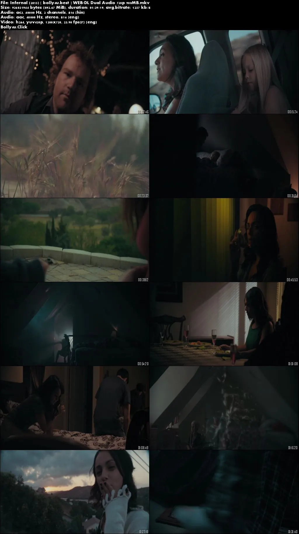 Infernal 2015 WEB-DL 900MB Hindi Dual Audio 720p Download