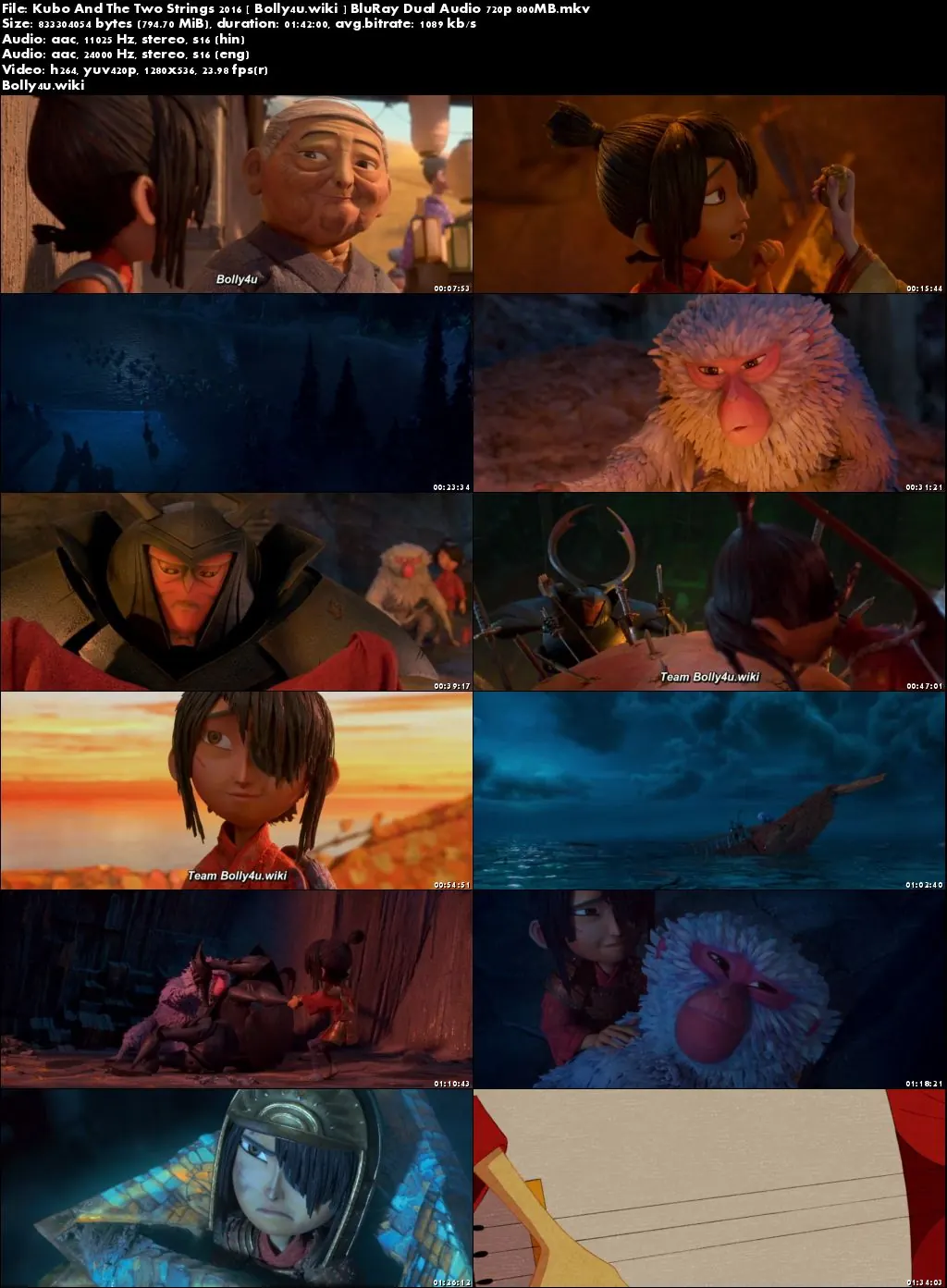 Kubo And The Two Strings 2016 BluRay 300MB Dual Audio ORG 480p Download Kubo And The Two Strings 2016 BluRay 300MB Dual Audio ORG 480p Download